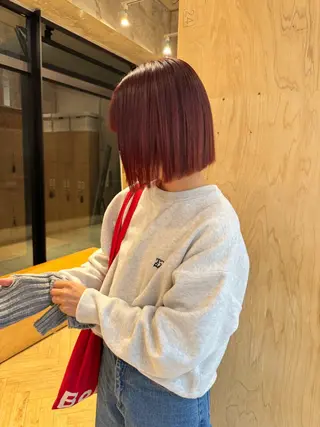 ショート カラー ayaka/暖色 /ニュアンスボブのヘアスタイル