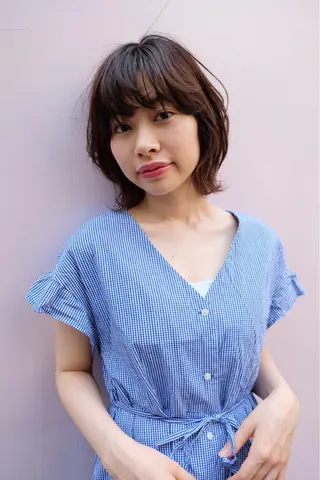 ミディアム 似合わせ艶髪カラー ❤️ハダユミのヘアスタイル