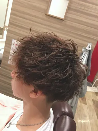 ミディアム ゼロスバーバーショップ所属・予約1000件超 ✨メンズパーマのヘアスタイル