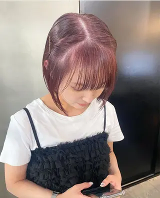 ミディアム ブリーチなしダブルカ ラー🩶manamiのヘアスタイル