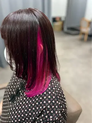 セミロング カラー TELAHAIR 篠原翔哉のヘアスタイル