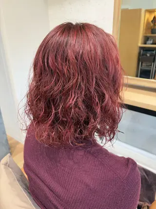 カラー パーマ bisou hair スガノ　カヤノのヘアスタイル