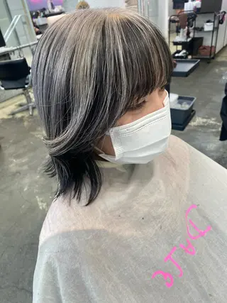 ミディアム カラー 💗💗韓国レイヤー yu-ki💗💗のヘアスタイル