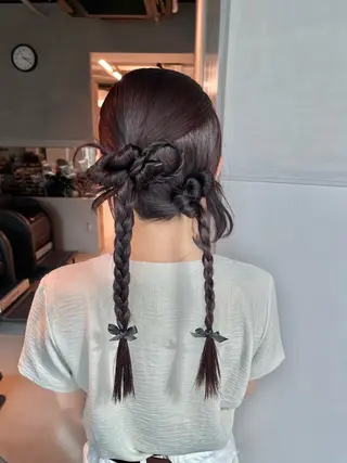 ヘアアレンジ charm《銀座》 ヘアセット/縮毛矯正のヘアスタイル