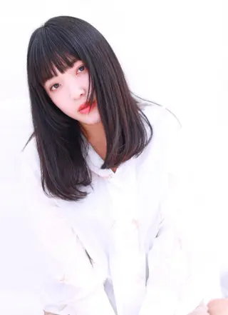 セミロング やまだ まいのヘアスタイル