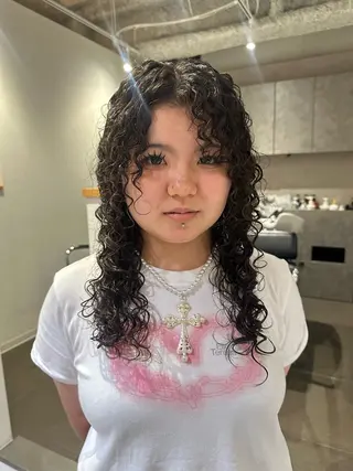 ロング パーマ 渚音 nanoのヘアスタイル