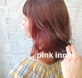 ミディアム カラー オリーブ/アッシュ やわらか透明感カラーのヘアスタイル