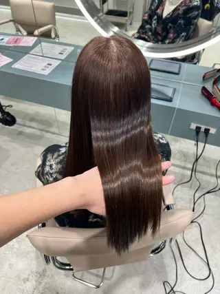 ミディアム カラー ✨髪質改善 縮毛矯正 艶髪 立川 コウキ✨のヘアスタイル