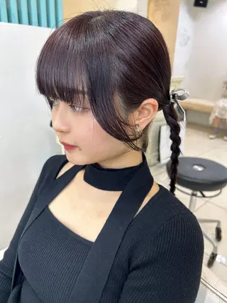 セミロング カラー ヘアアレンジ Noah's　Ark所属・透明感カラー🫧ヘア セット🫧松本菜月の眉毛・アイブロウイメージ