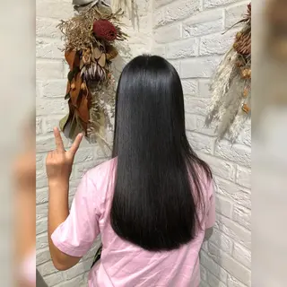 ロング カラー パーマ キッズ 美容室シーズナル所属・高山 梨絵のヘアスタイル