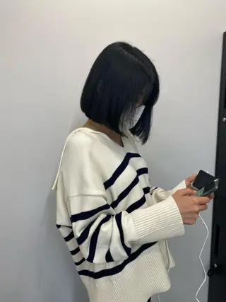 ショート sunc所属・梅田l大人韓国ヘア レイヤー×艶カラーのヘアスタイル