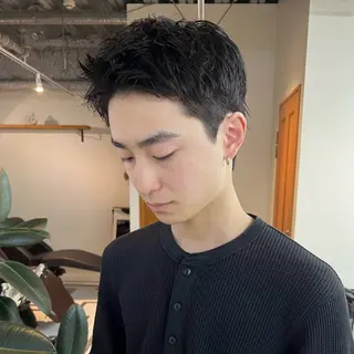 ショート メンズ 大人メンズヘア メンズパーマSHUNのヘアスタイル