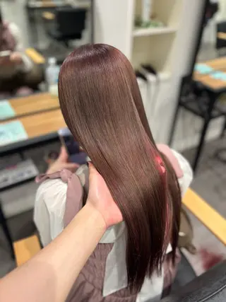 ロング カラー 松尾 遥花のヘアスタイル