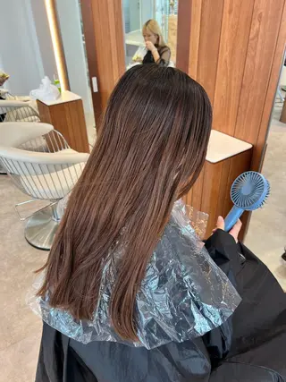 セミロング カラー ✨髪質改善 縮毛矯正 艶髪 立川 コウキ✨のヘアスタイル