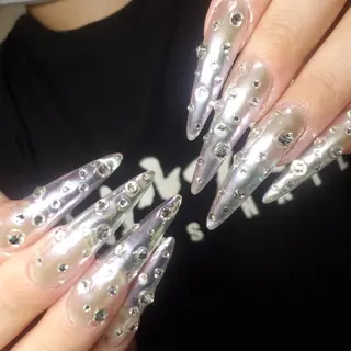 ロング ネイル クロキ 。のネイルデザイン