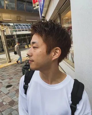 ショート カラー ヘアアレンジ メンズ The faderz barbershop所属・フェードモデル限定 🔥高円寺Maiのヘアスタイル