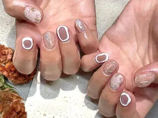 ショート m kaori𓃟のネイルデザイン