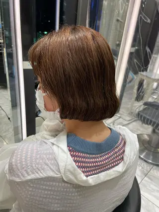 ショート カラー パーマ ボブ/ショート 吉田竣のヘアスタイル