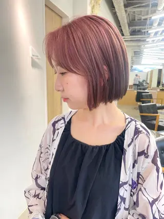 ミディアム カラー kana/ ブリーチ/暖色のヘアスタイル