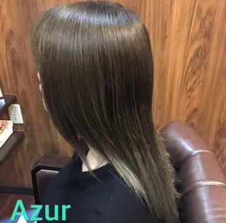 セミロング カラー HairDesign Azurのヘアスタイル