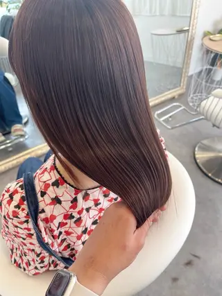 セミロング カラー 【岡山/pilina 】白井美緒のヘアスタイル