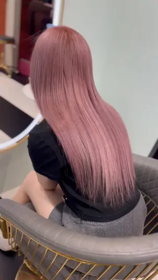 ロング カラー Reflet 新宿/プルエクステのヘアスタイル