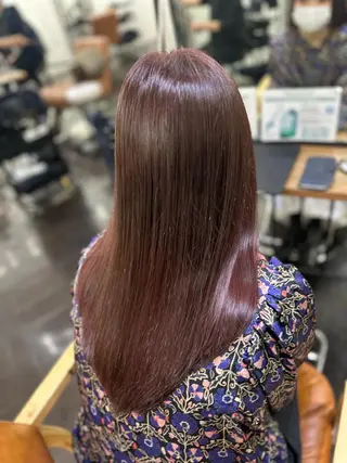 ミディアム カラー ヘアアレンジ DANY🦋名駅✂︎ 艶髪/透明感カラーのヘアスタイル