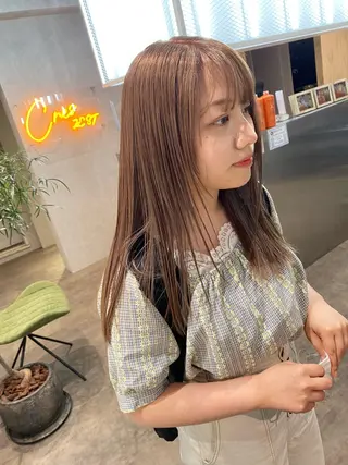 ロング カラー ヘアアレンジ XENA表参道 MIKUのヘアスタイル