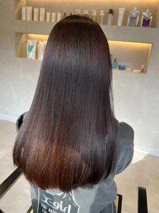 カラー 透明感カラー／ ヘッドスパ／武田遼香のヘアスタイル