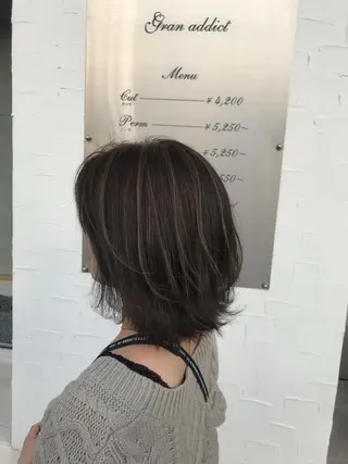 ミディアム カラー hair make addict (ヘアーメイク アディクト)所属・addict⭐️ 江川　颯也💎のヘアスタイル