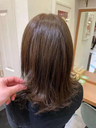 ミディアム カラー taiga レイヤー /髪質改善/矯正🌈のヘアスタイル