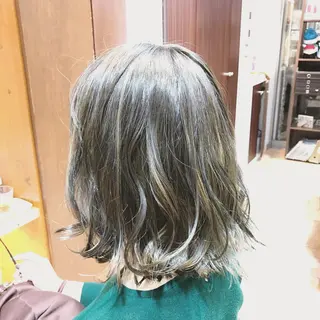 ショート ミディアム セミロング カラー パーマ ヘアアレンジ マツエク・マツパ 🥛洒落髪小顔cut なら龍崎🥛のヘアスタイル