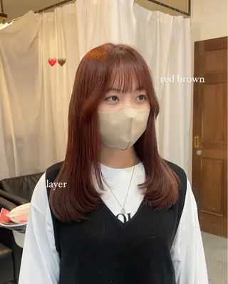 ミディアム 顔周りカット 🎀サヤカ🎀のヘアスタイル