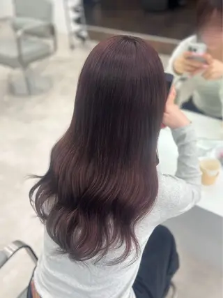 ロング カラー 武田 唯来のヘアスタイル