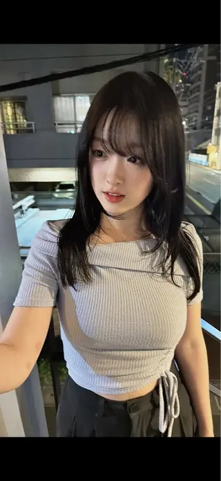 セミロング 阿部 弘明のヘアスタイル