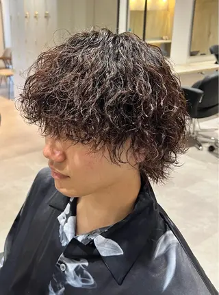 ミディアム パーマ メンズ 【パーマ満足度No. 1🥇】宮脇 大樹のヘアスタイル
