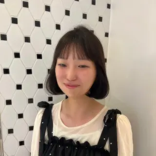 ショート ヘアアレンジ 顔周り/透明感/銀座 🩵りのせのヘアスタイル