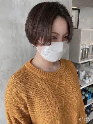 ショート カラー ヘアアレンジ stylist/蛯谷 珠里のヘアスタイル