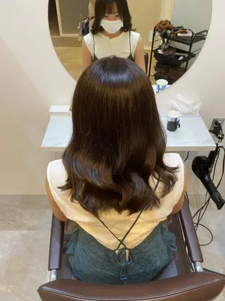 セミロング 【髪質改善　艶髪】 布川　莉穂のヘアスタイル