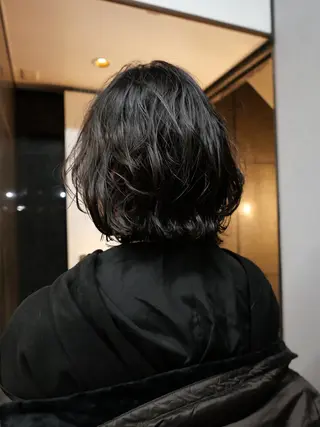 ショート カラー パーマ 🌿ボブ パーマ高橋啓太🌿のヘアスタイル