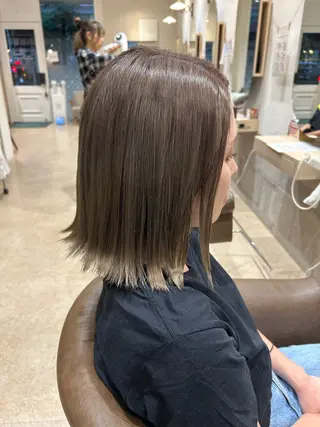 ミディアム カラー unpeu hair 二条店所属・中山 海舟のヘアスタイル