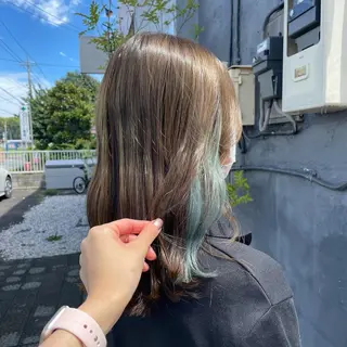 セミロング 🫧艶髪/ブリーチ 🐳honami🫧のヘアスタイル