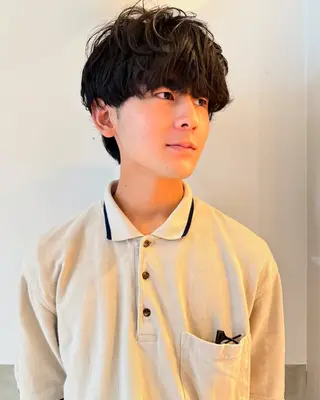 パーマ メンズ [pia]宮田 龍星のヘアスタイル