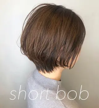 ショート カラー ショートボブ💗 ヤマネシオリのヘアスタイル