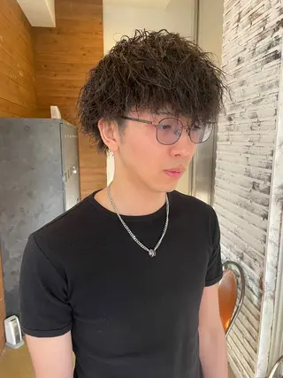 ショート パーマ メンズ メンズカット/パーマ 特化motooのヘアスタイル