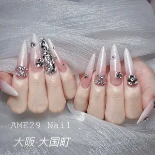 ロング AME29 Nail ネイルサロンのネイルデザイン