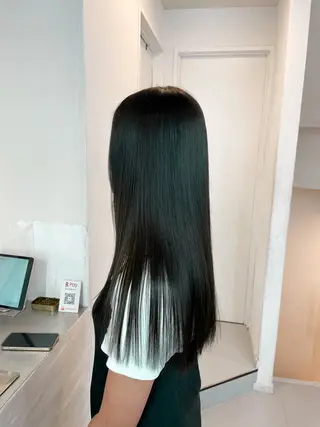 ロング カラー ヘアアレンジ 🦠デザインカラー/ 魚瀬あおい🦠のヘアスタイル