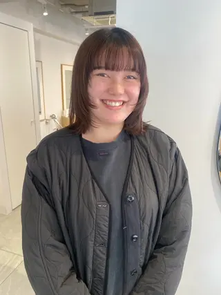 ミディアム knock所属・knock　國友 華乃のヘアスタイル