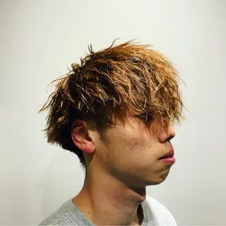 ショート パーマ メンズ ヒロ銀座 バーバーショップ神楽坂所属・ひらお あおとのヘアスタイル