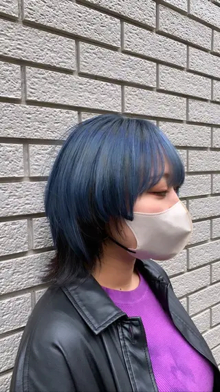 ミディアム カラー Masaki ブリーチカラーのヘアスタイル